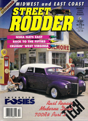STREET RODDER 1992 OCT - 700R4 TECH, REPAIR ROD RUST, GAUGE TROUBLESHOOTING